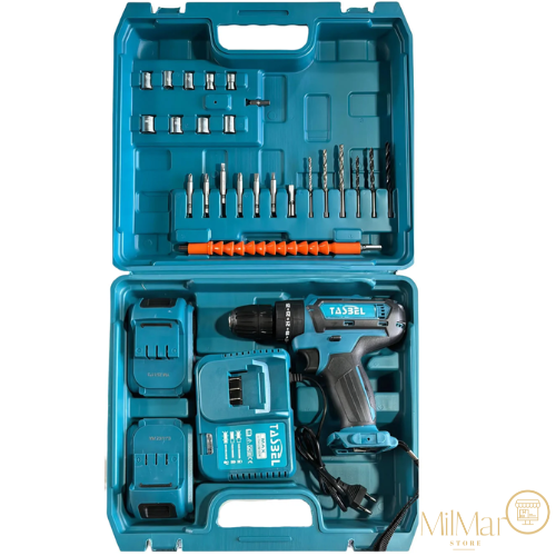 Taladro inalámbrico 2 baterías 98V más accesorios - MilMar Store